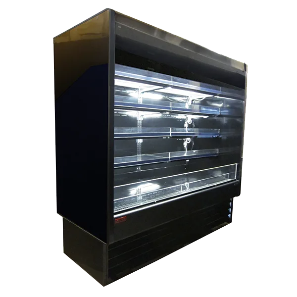 Howard-McCray SC-OD35E-8-B-LED 99" Dairy Open Air Merchandiser in Black, Self-Contained