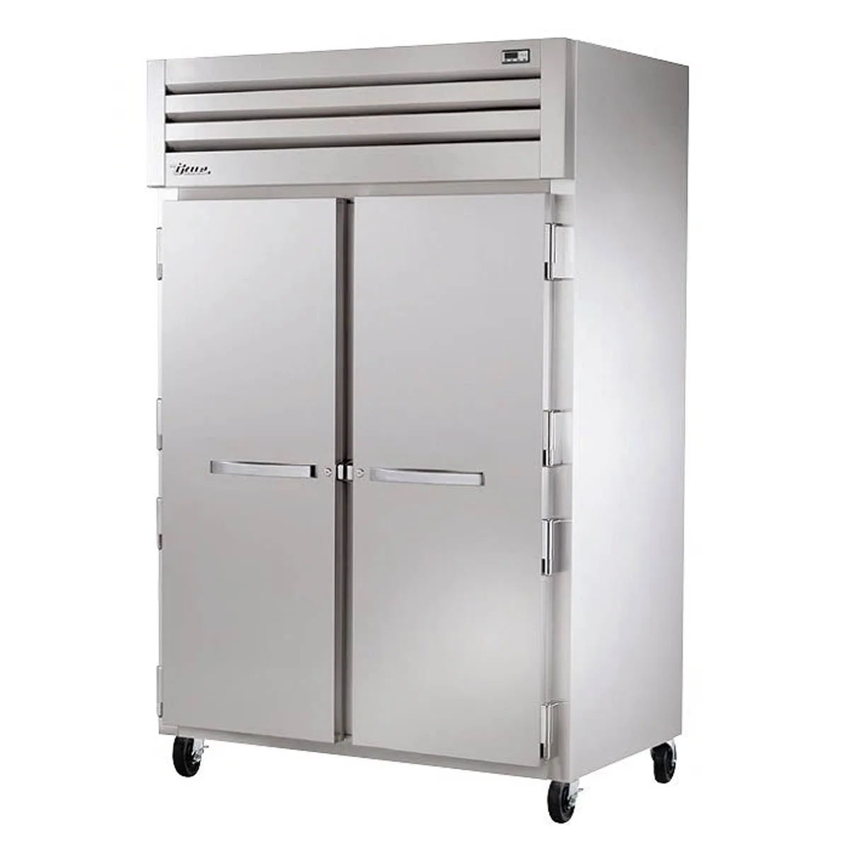 True STG2R-2S-HC 52" 2-Section Reach-In Refrigerator w/ 2 Solid Doors, Top Mount, Stainless Steel Front-Aluminum Sides