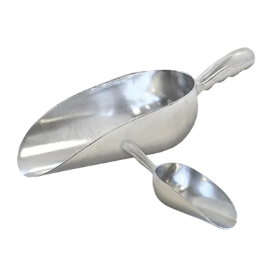 Omcan USA 27679 Aluminum Ice Scoop, 5-8 Oz, Solid Round-Bottom Design - 5 Oz Portion Size