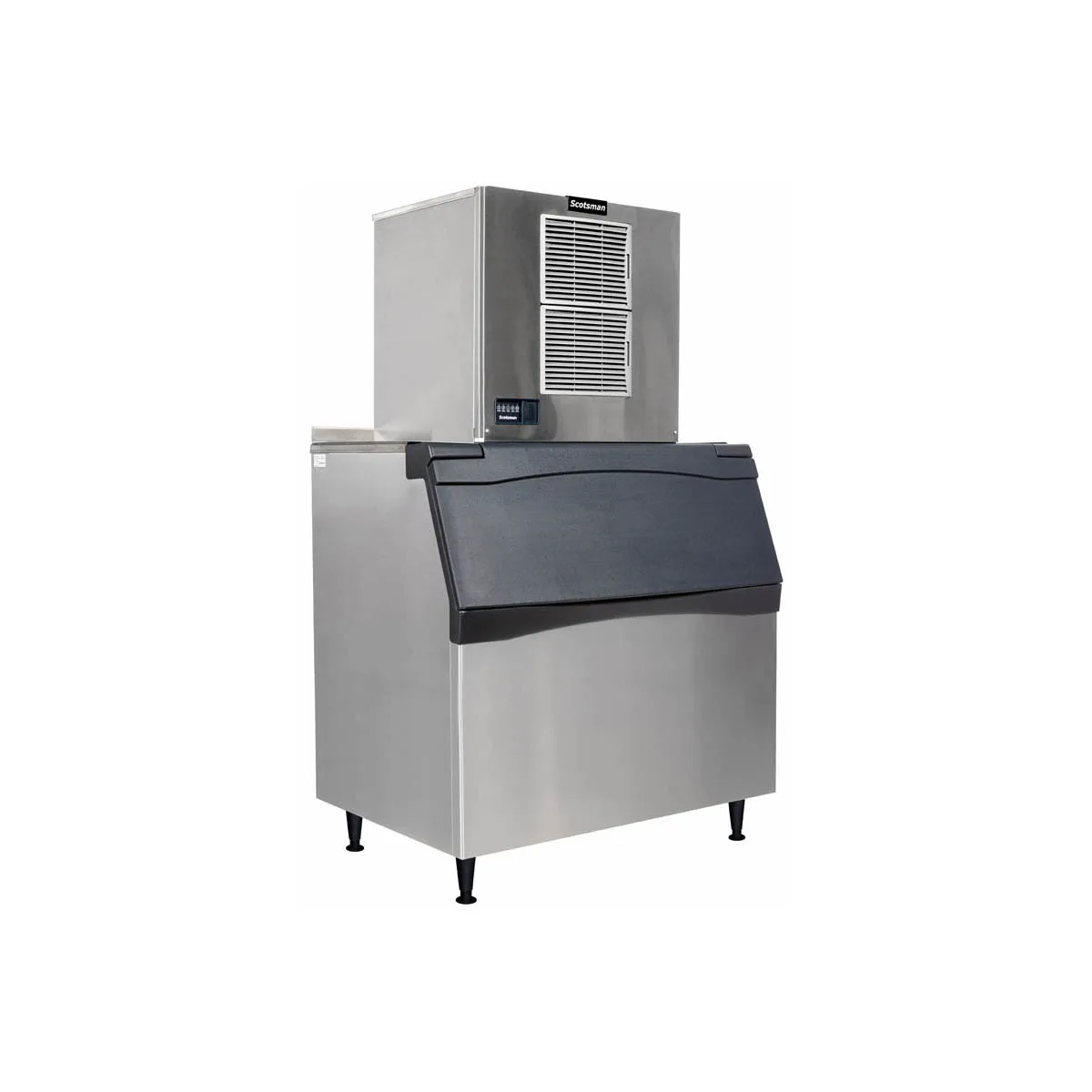 Scotsman MC0830MAX-32/B948S/KBT22B Air Cooled Full Cube 905 lb Ice Machine with Bin, 893 lb Storage