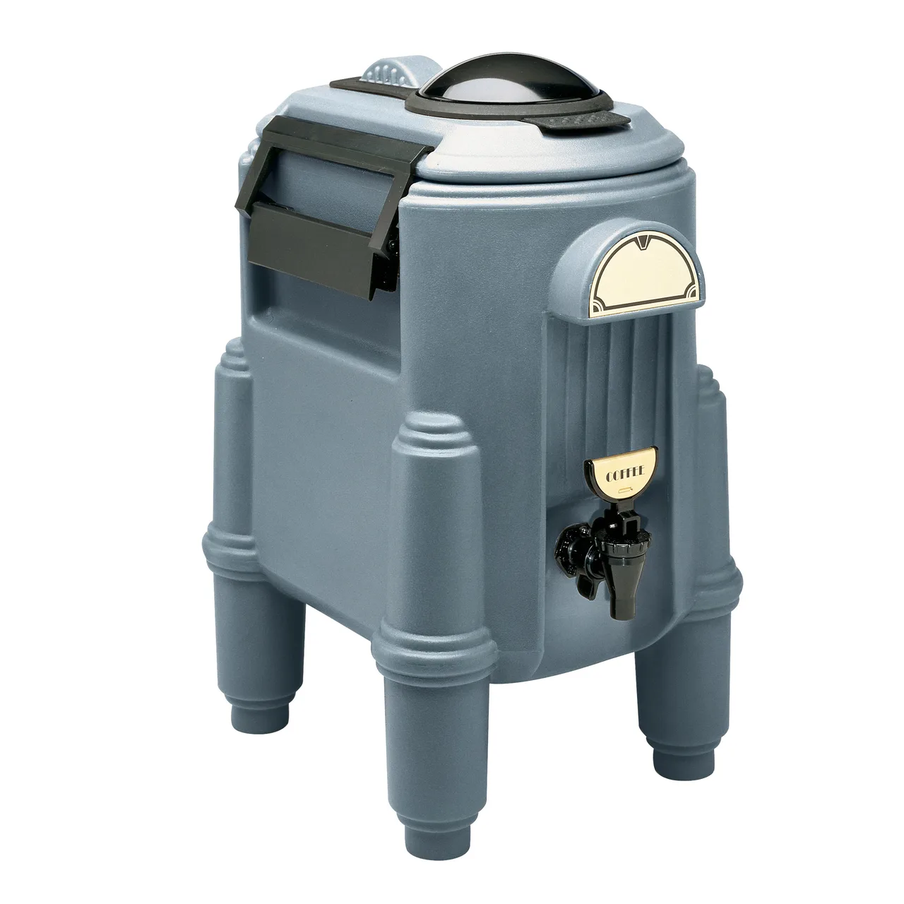 Cambro CSR3191 CamServer 3‑Gallon Insulated Dispenser, Gray, 13"W x 18"D x 23"H, Hot/Cold, NSF