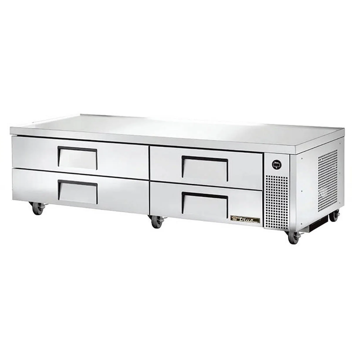 True TRCB-82-HC 82" 4 Drawers Refrigerated Chef Base, (10) 12" x 20" Pan Capacity