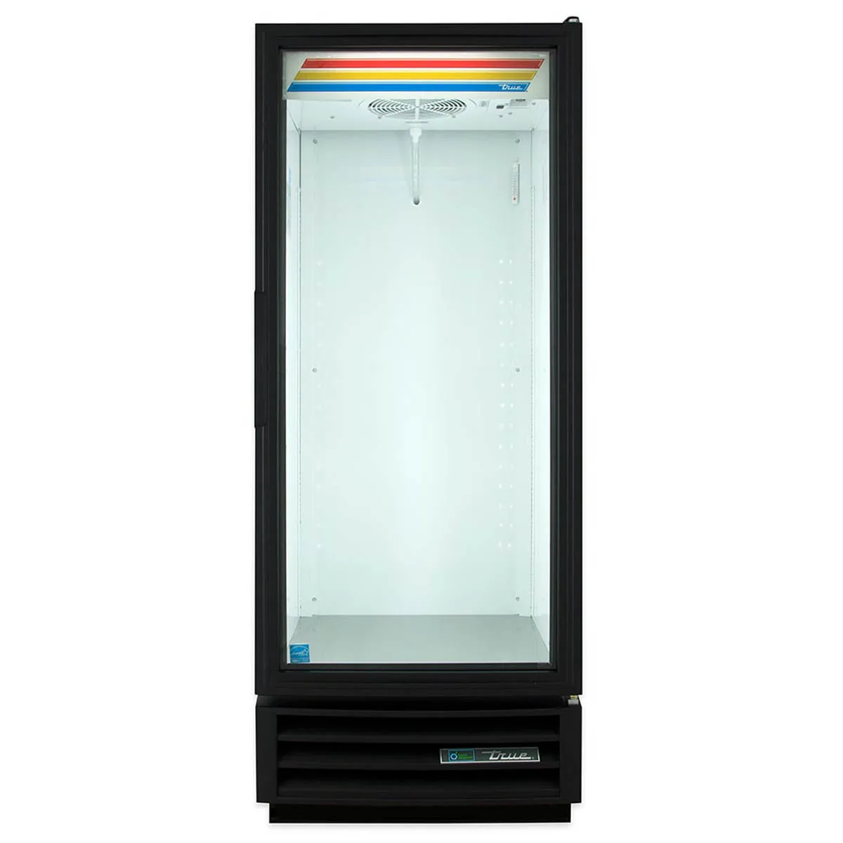 True GDM-12-HC~TSL01 24" 1-Section Glass Door Refrigerated Merchandiser in Black, 12 Cu. Ft.