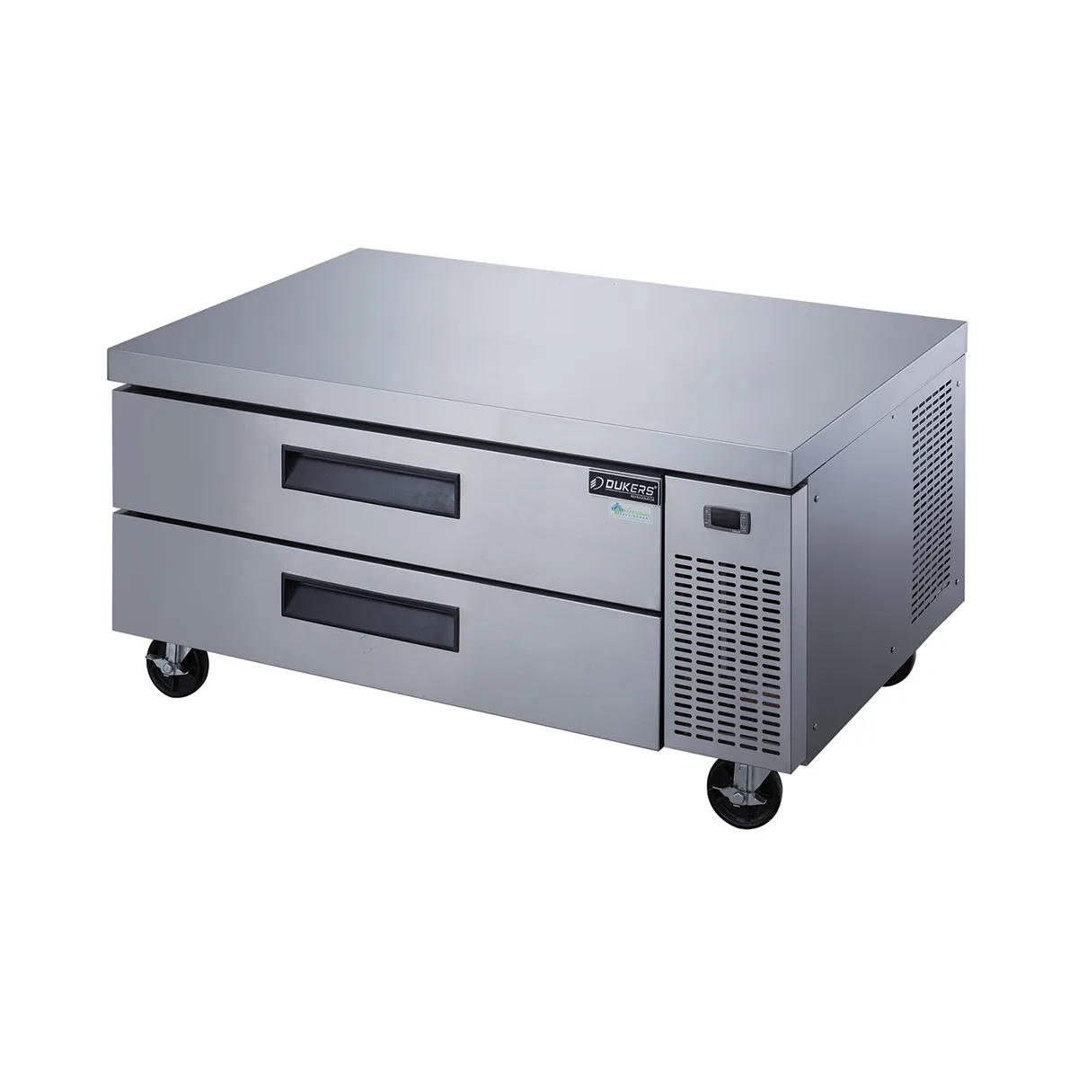 Dukers Appliance Co DCB52-D2 52" 2 Drawers Refrigerated Chef Base, All Stainless Steel