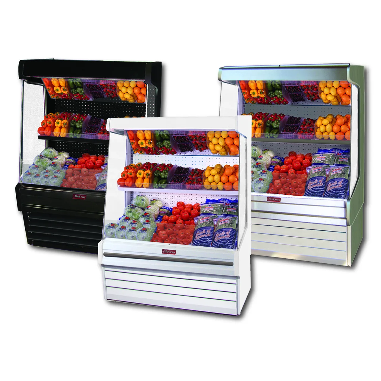 Howard-McCray R-OP30E-3-B-LED 39" Remote Refrigerated Produce Display Case, Black
