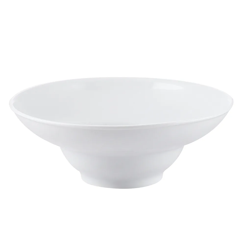 CACChina RCN-410 Salad Bowl, 10" Round, 60 Oz Porcelain White, Dishwasher Safe - Dozen