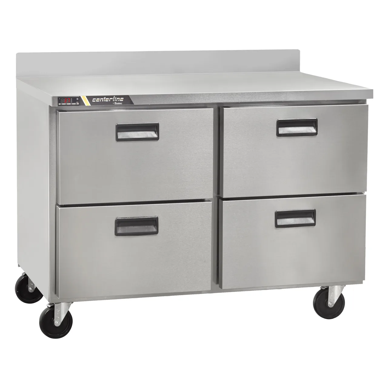 Traulsen C Series CLUC-48R-DW-WT 48" 2-Section WorkTop Refrigerator w/ 4 Drawers