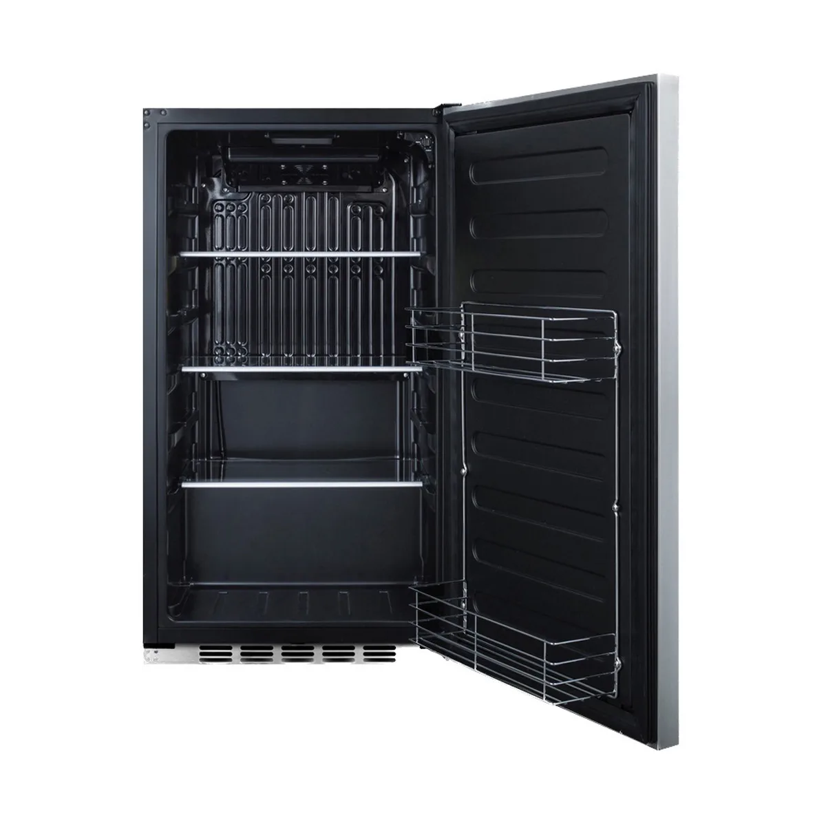 Summit FF195H34CSS 19" Built-in or Freestanding Undercounter Refrigerator in Stainless Steel, 3.13 cu. ft
