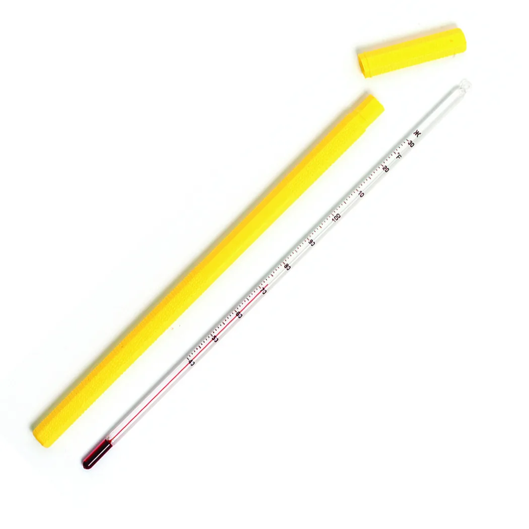CDN TCH130 Chocolate Tempering Thermometer, 40‑130°F Waterproof, Lab Glass, Non‑Mercuric Column