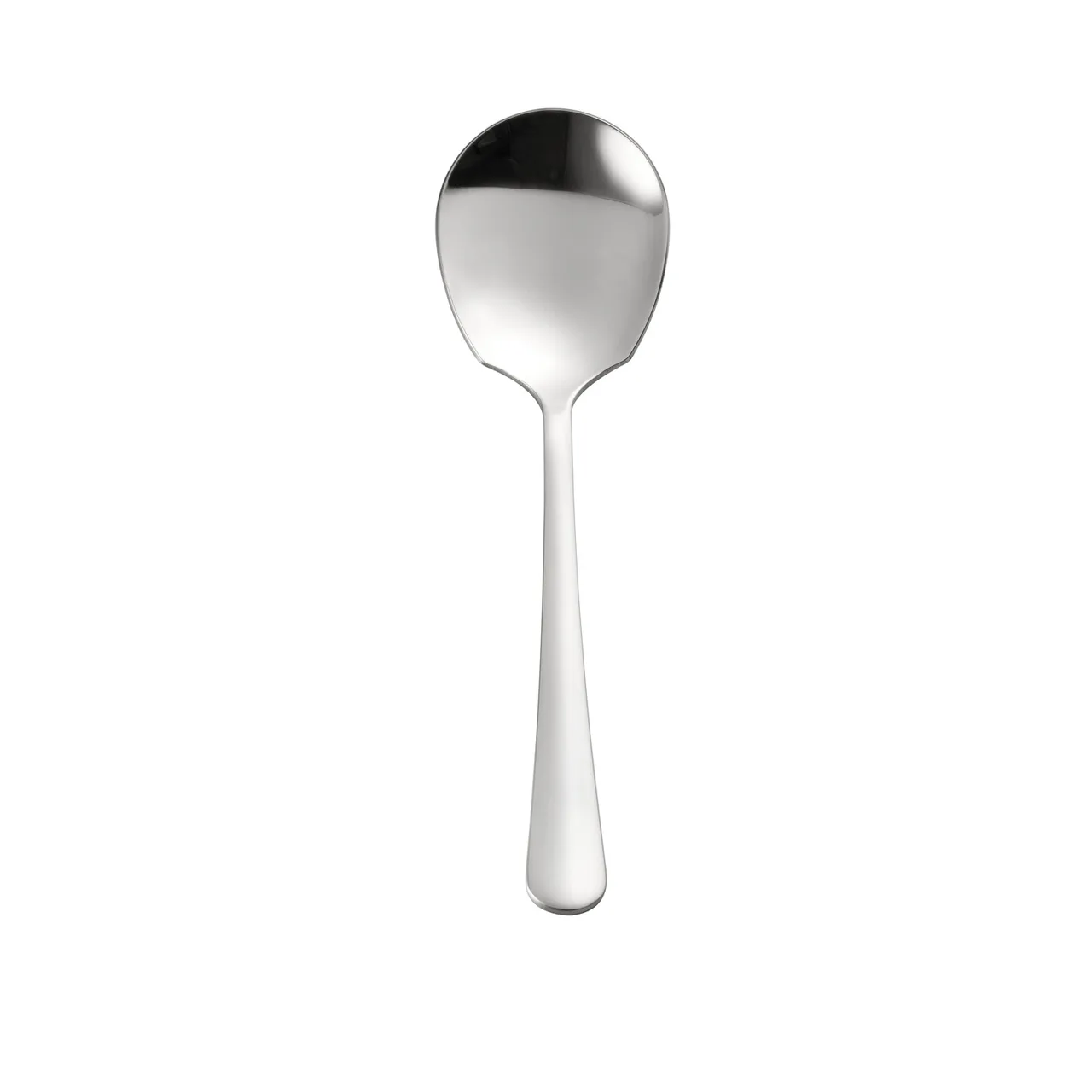 CAC China SSLS-8 Solid Serving Spoon, 8-1/2", Stainless Steel, Mirror Finish - 1 Dozen