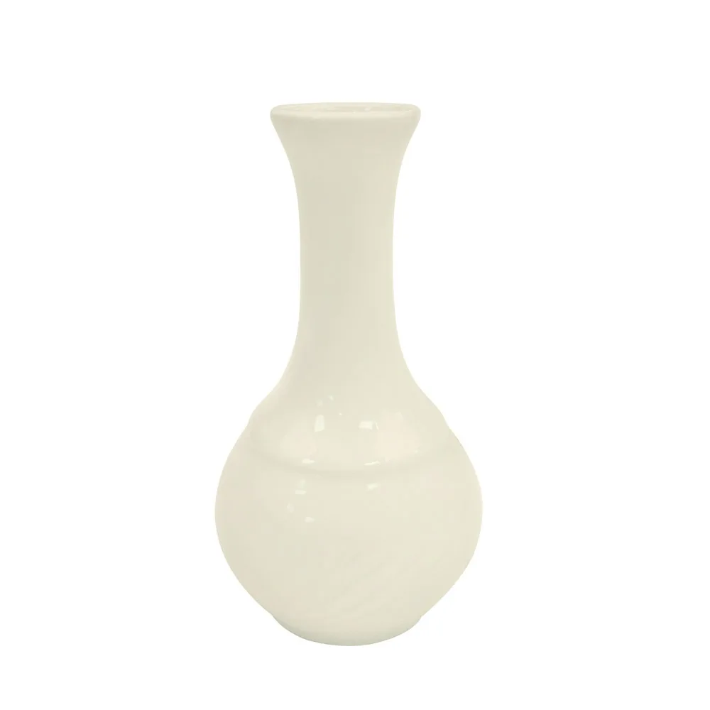 CAC China GAD-BV - Bud Vase, 1.5" L x 1.875" W x 5.5" H, White Porcelain, Dishwasher Safe - 1 Dozen