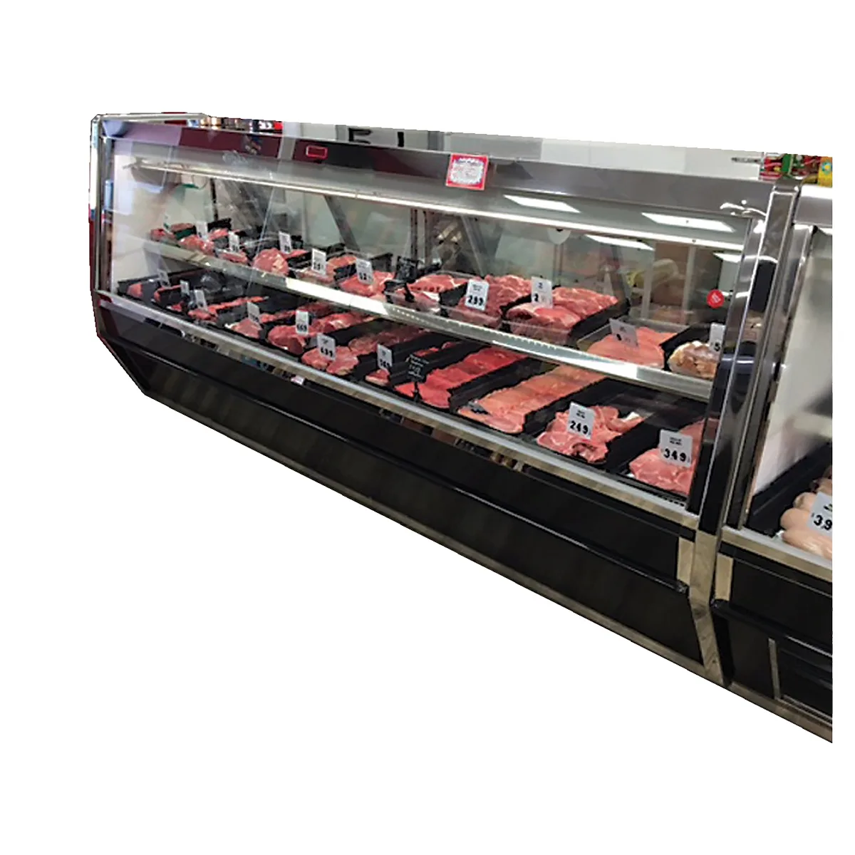 Howard-McCray SC-CMS40E-12-BE-LED 149" Single Duty Flat Refrigerated Meat Display Case