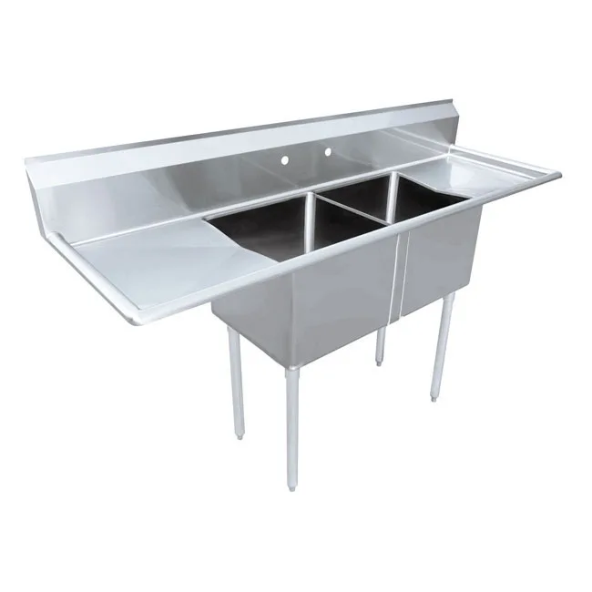 Omcan USA 43767 (2) Two Compartment Sink