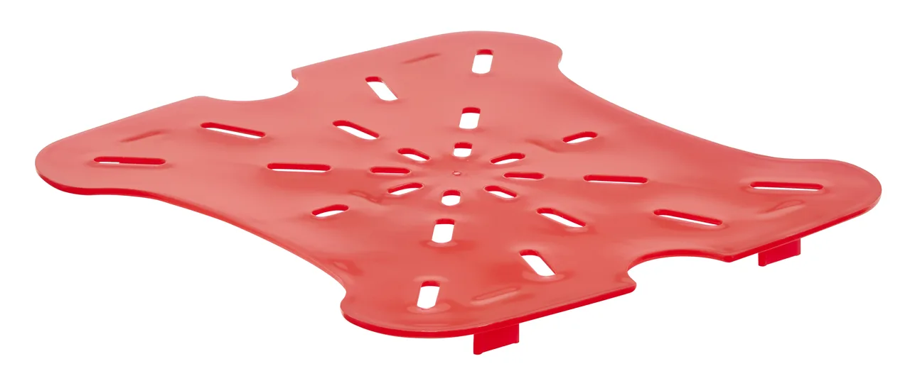 Cambro 6SFSFPDPP266 Drain Shelf Fits 6 & 8 Quart FreshPro Containers, Red Plastic, NSF