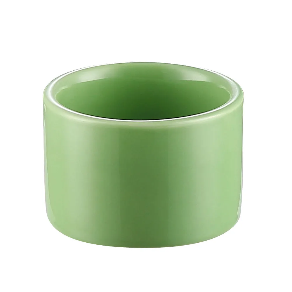 CAC China RKF-C4-G Ramekin, 5 oz (0.15 qt) 3" Dia x 2" H Stoneware, Green, Microwave Safe - 1 Dozen