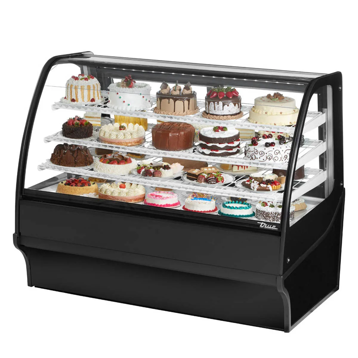 True TDM-R-59-GE/GE-B-W 59" Black Refrigerated Bakery Display Case