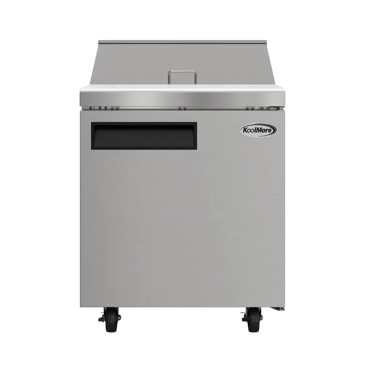 Koolmore KM-PTR27-1D 27.5" 1-Door Sandwich and Salad Prep Table, 8 cu ft, 8 Pans