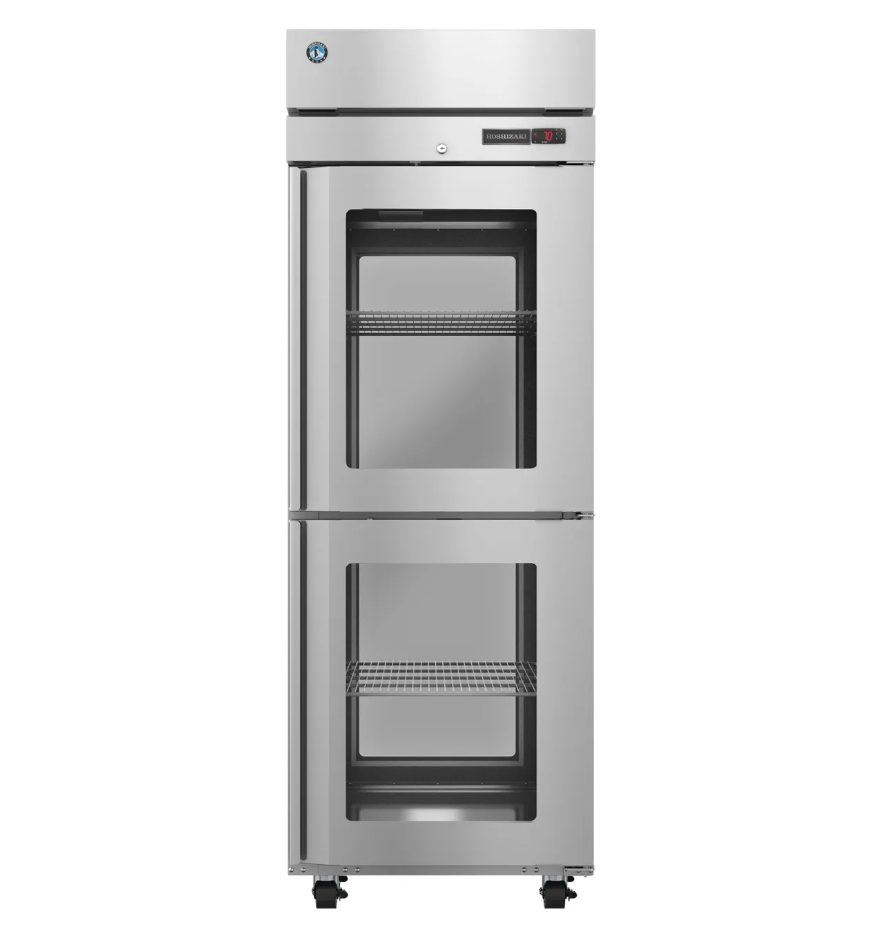 Hoshizaki HC1A-HGE-HGE Heated Holding Cabinet, Pass-Thru, 27.5"W x 35.75"D, 3 Shelves, Glass Doors, 115V