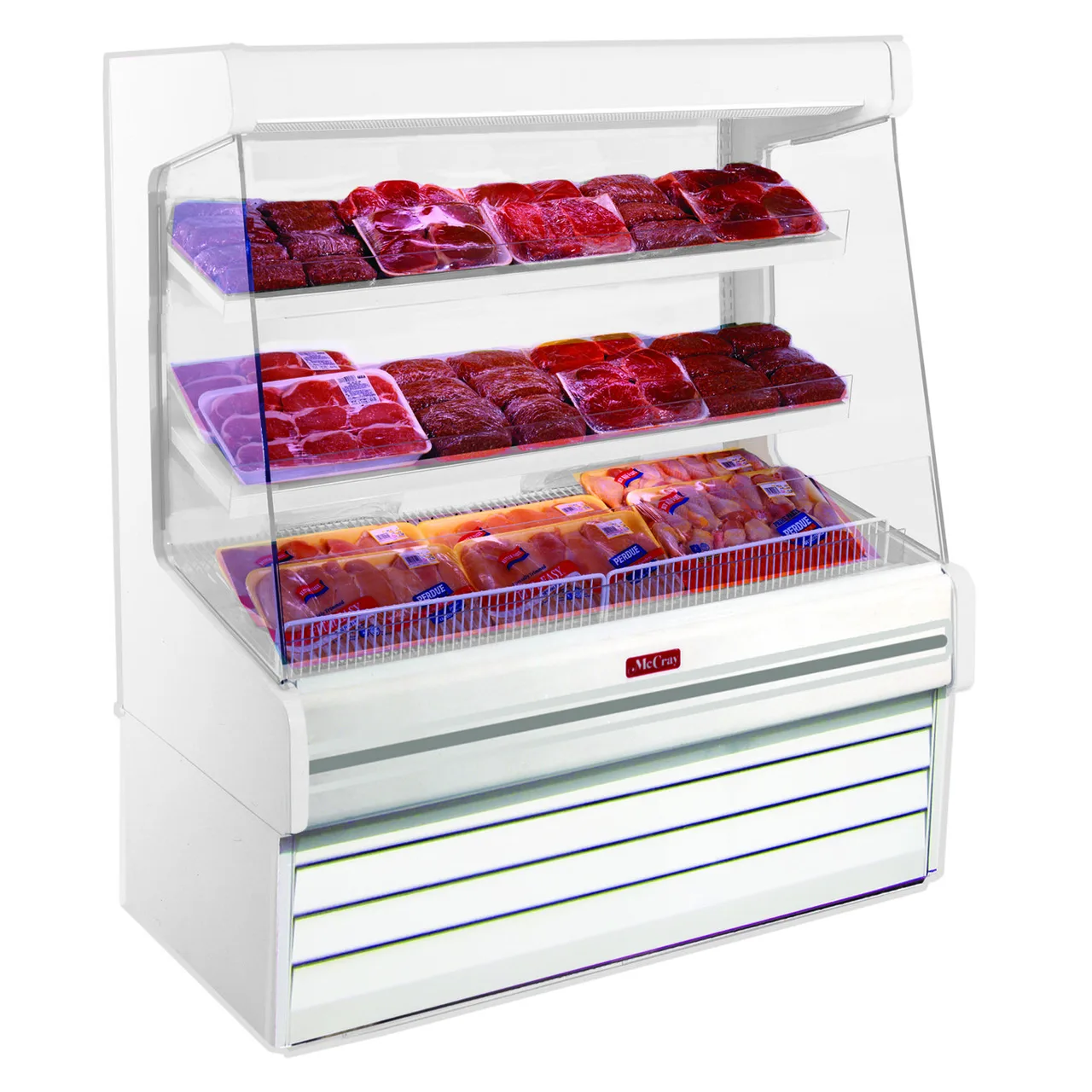 Howard-McCray R-OP30E-6L-LED 75" Remote Refrigerated Produce Display Case, White