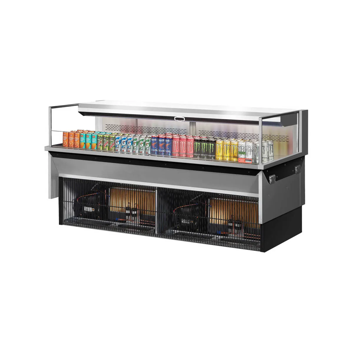 Turbo Air TOM-72L-UF-S-1SI-N 71" Drop In Open Refrigerated Deli Display Case