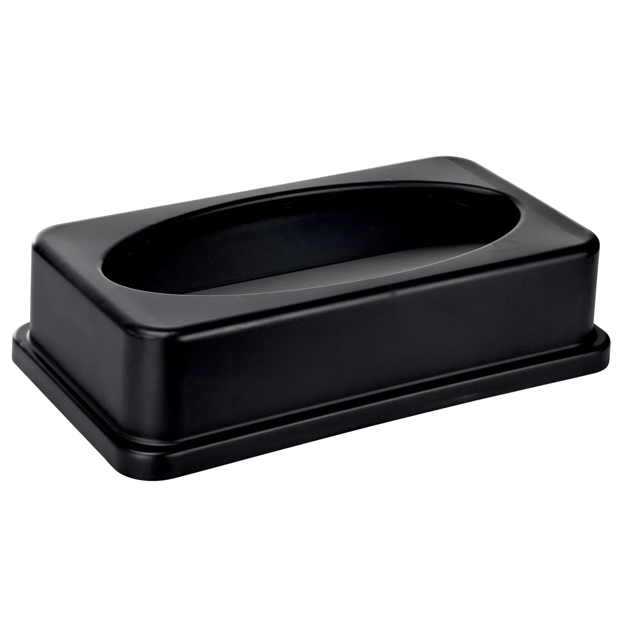 Alpine Industries ALP478-2-BLK Trash Can Lid, For 477-Blk, 20"W X 12"D X 5"H