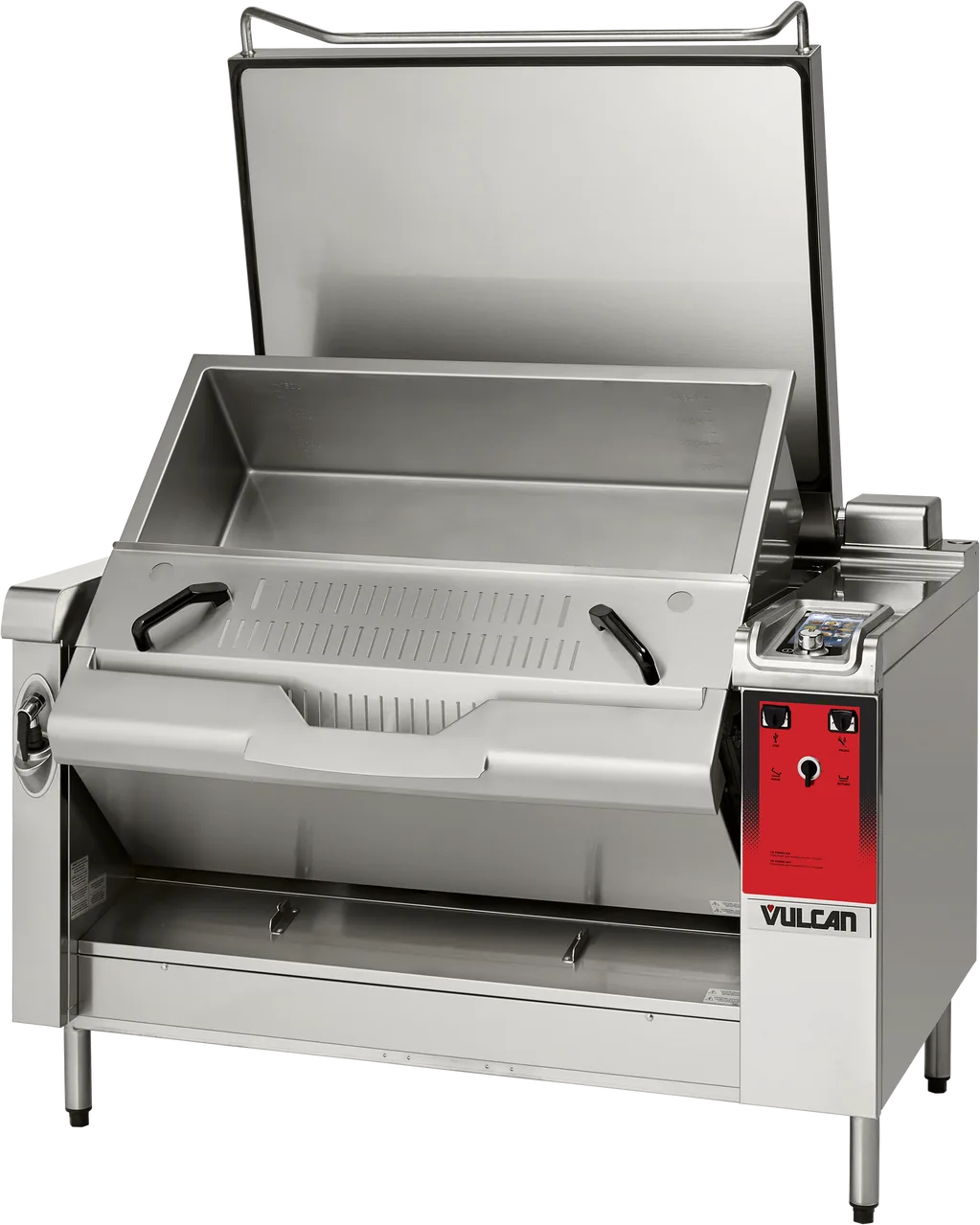 Vulcan VPP40E-240 PRECIPAN 40 Gallon Electric Tilting Braising Pan, Open Frame, 2400V