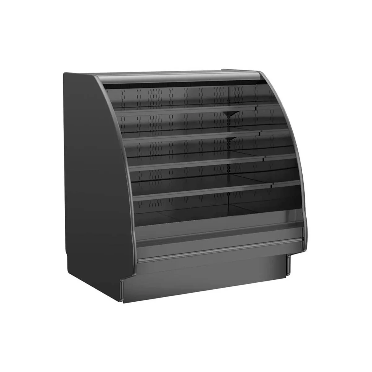 Structural Concepts GHSS456RLB (CURVED) 48" Self-Serve Refrigerated Open Air Merhandiser, Remote DX Refrigeration