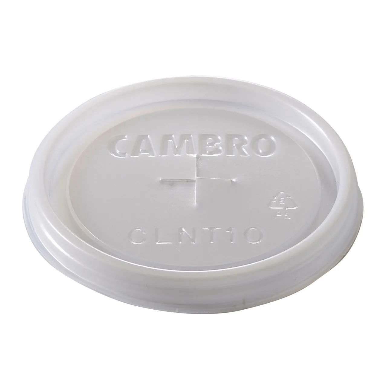 Cambro CLNT10190 CamLid® Lids, Clear, Fits Newport #NT10, Lido™ #LDT10, Camwear USA Made - 1000/Case