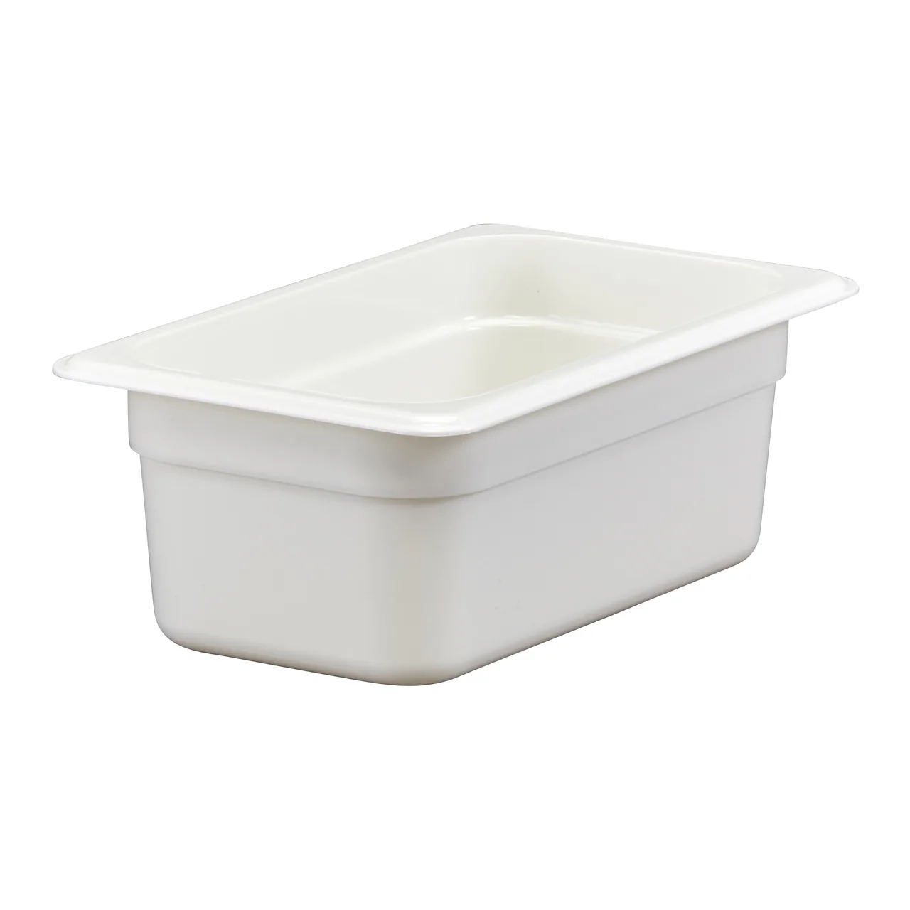 Cambro 44CW148 1/4‑Size 2.7 qt Food Pan, 4" Deep Polycarbonate, White, NSF