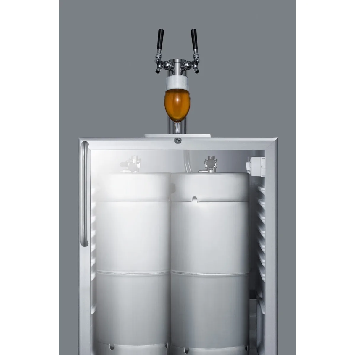 Summit SBC56GBICSSADA 24" 1 Tower Draft Beer Cooler Dispenser, 5.5 cu. ft.