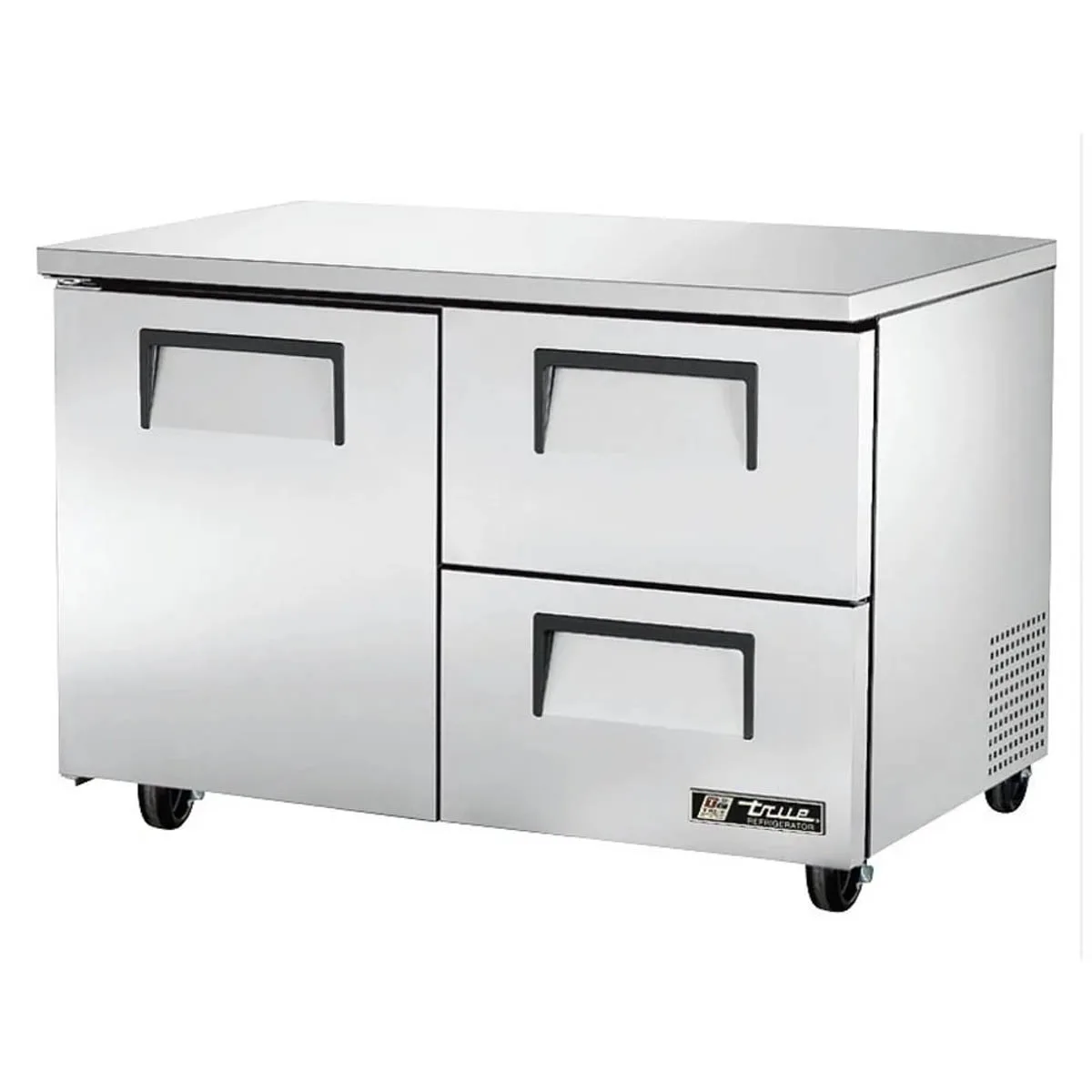 True TUC-48D-2-HC 48" 2-Section Undercounter Refrigerator w/ 2 Drawers & 1 Door