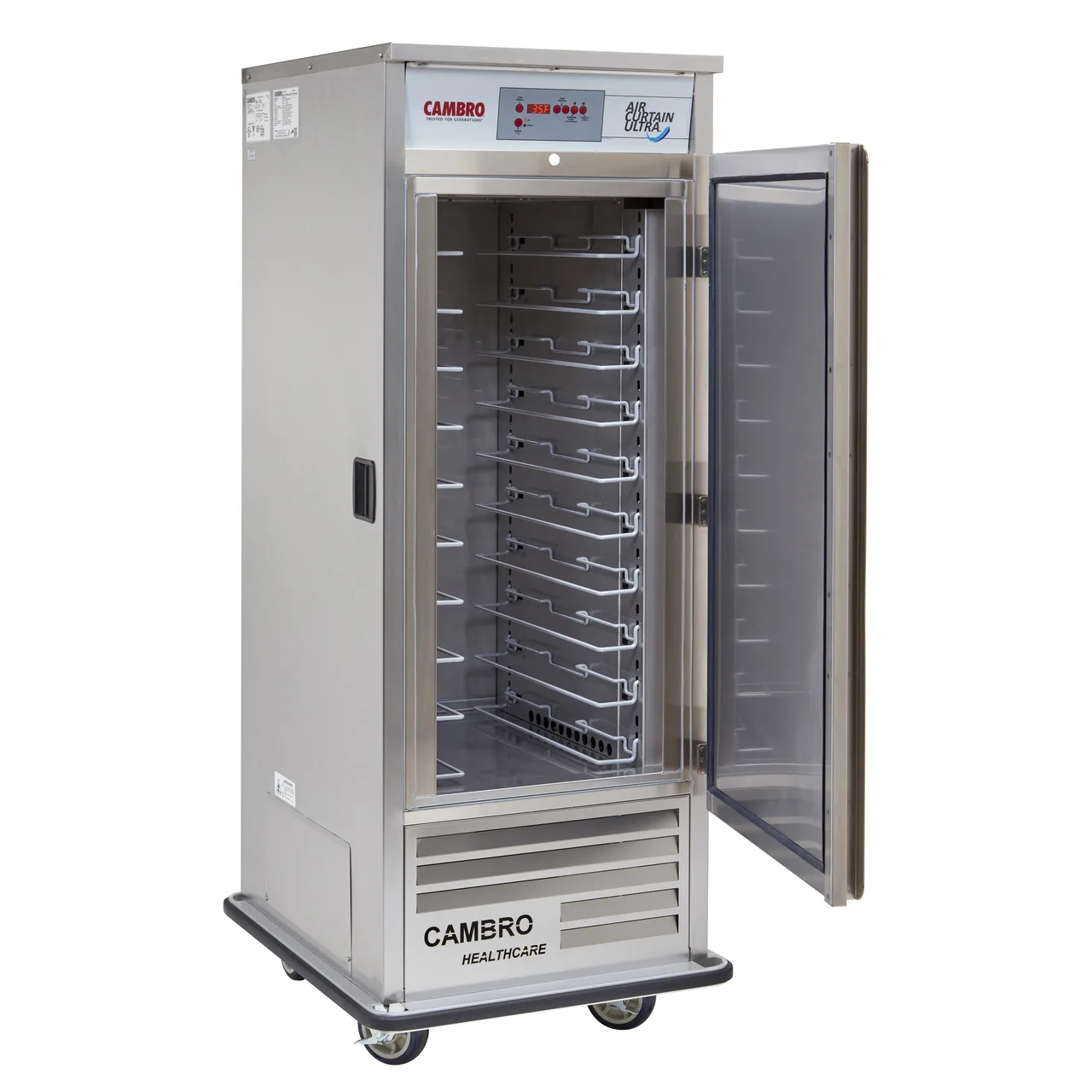 Cambro ACU1826R000 32" Air Curtain Reach-In Refrigerator w/ Right Swing Door, Bottom Mounted, (10) Full or (20) Half Size Trays