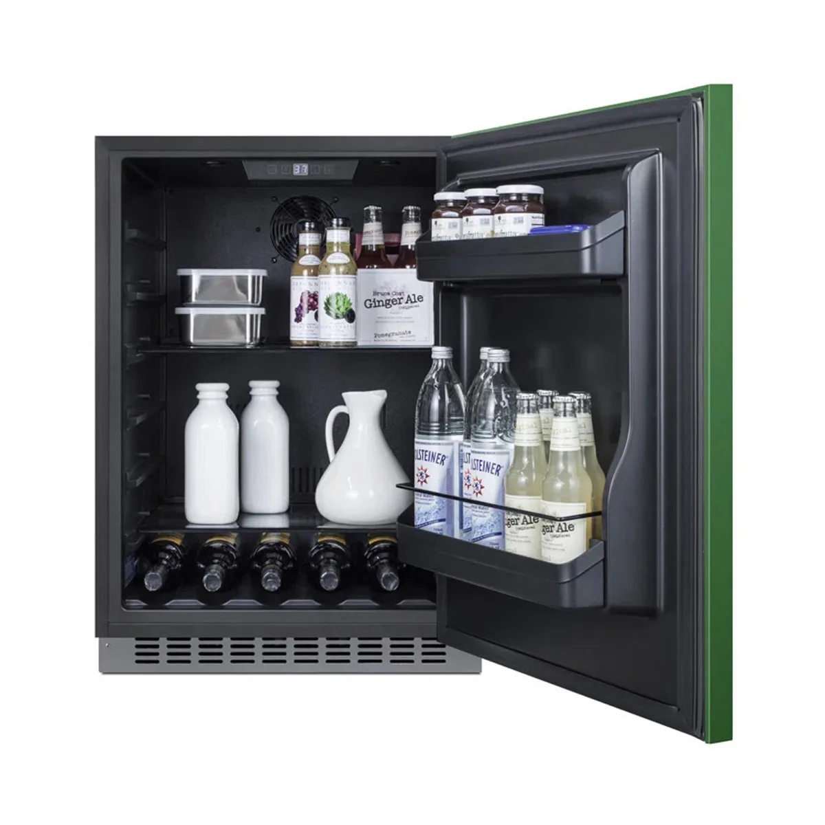 Summit AL54G 23" Built-in or Freestanding Undercounter Freezer w/ Emerald Green Door, 4.8 cu. ft.