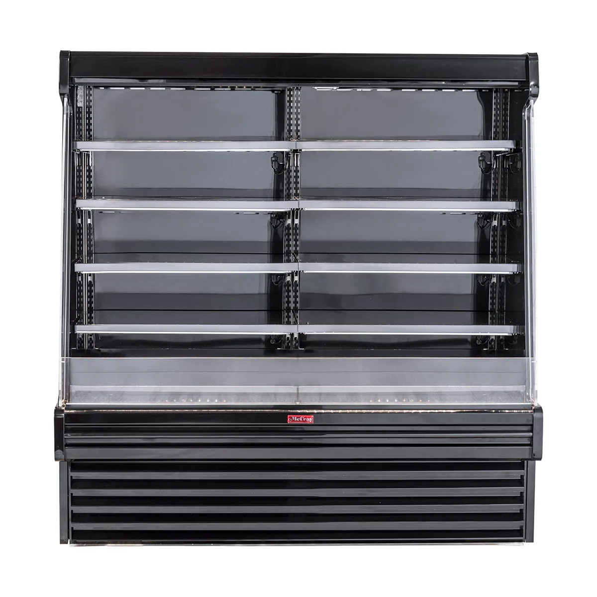 Howard-McCray SC-OD35E-6S-B-LED 75'' Vertical Dairy Open Air Merchandiser in Black, Self-Contained
