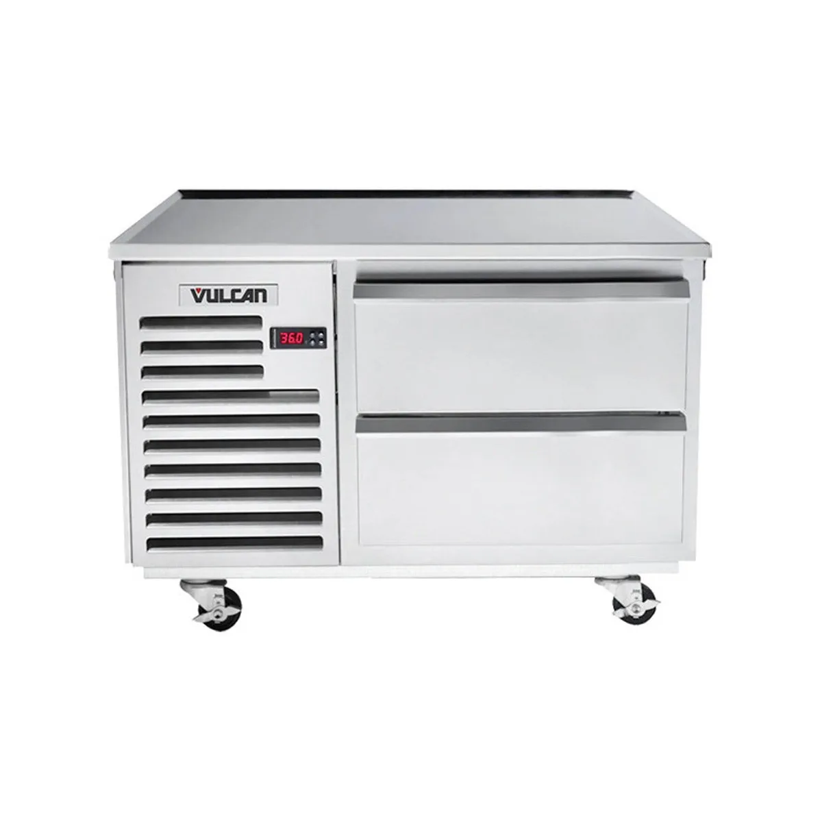 Vulcan ARS36 36" 2 Drawers Refrigerated Chef Base, Marine Edge Top, Self-Contained