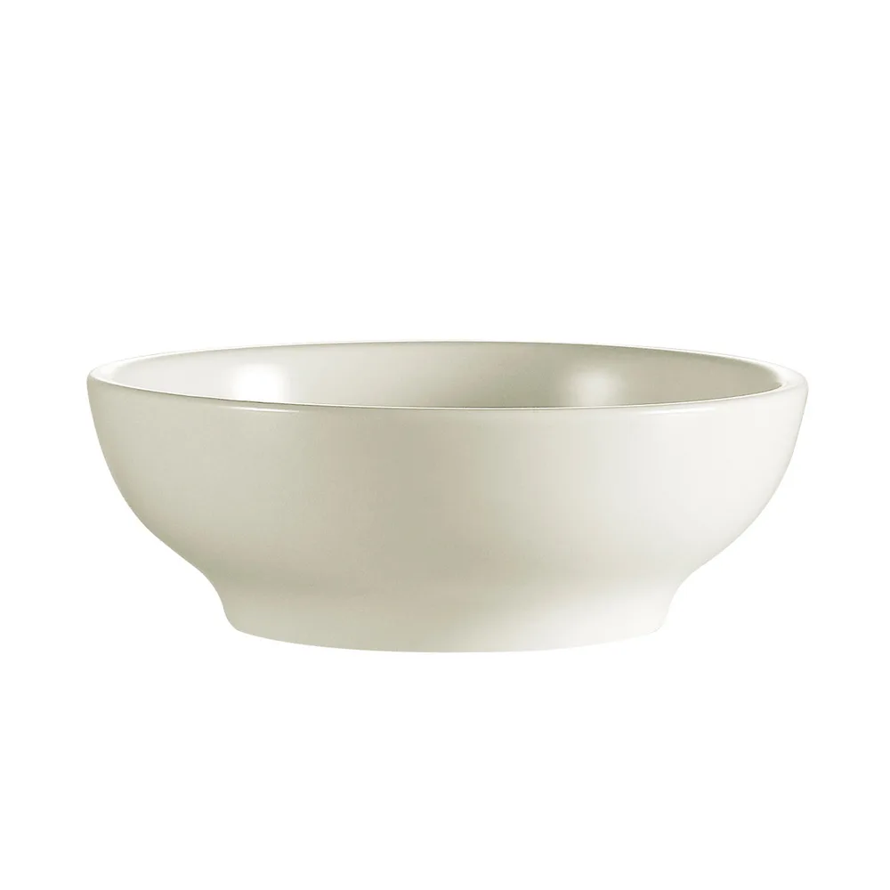 CAC China REC-65 - 12 Oz. White Stoneware Bowl, 5-1/2" Dia. x 2" H, Round, Dishwasher Safe - Dozen
