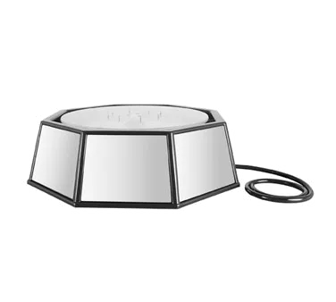 Cal-Mil IP501-110 Rotating Ice Pedestal 24" Dia by 14" H Black ABS 7 LED Modes 500 lb Capacity