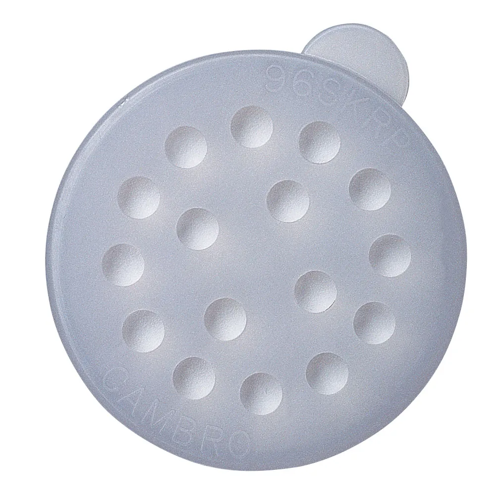 Cambro 96SKRLP148 Lid for Parsley Shaker/Dredge, White Polycarbonate, Perforated Top, Dishwasher Safe