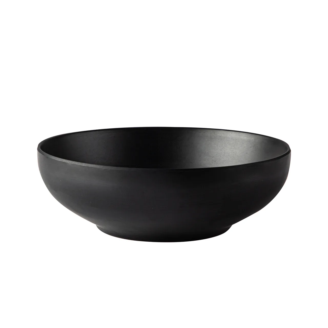 CAC China XBRW-BL7 - 25oz 7" Diameter Round Black Melamine Bowl, 6-7" 1 Qt Capacity - 1 Dozen