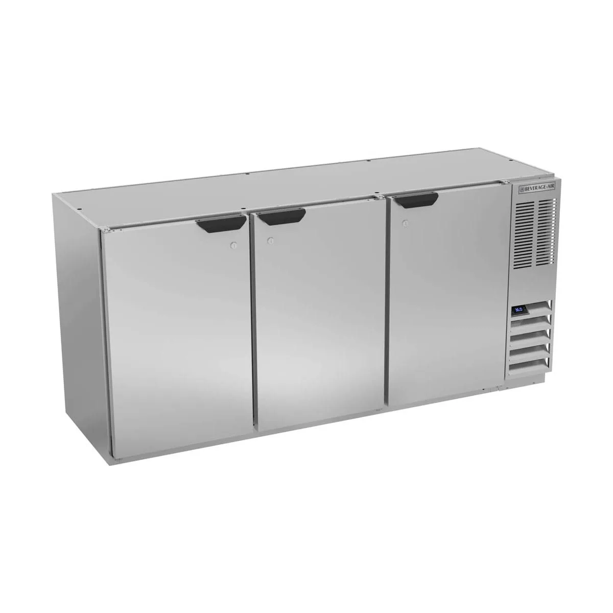 Beverage Air BB72HC-1-S 72" 3 Section Back Bar Cooler with Solid Door