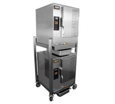 AccuTemp P61201D060 DBL 12 Pan Boilerless LP Gas Convection Steamer, (2) Stacked, Connectionless