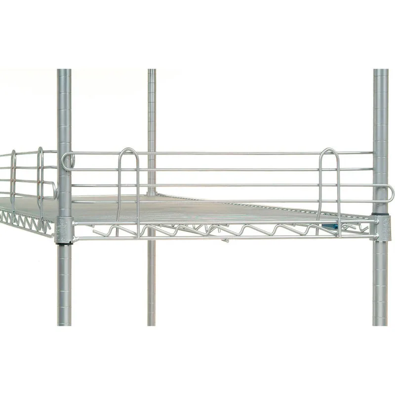 Klinger's Trading SLEDGE54-CHROME 54" Wide Chrome Shelf Ledge for Wire Shelves