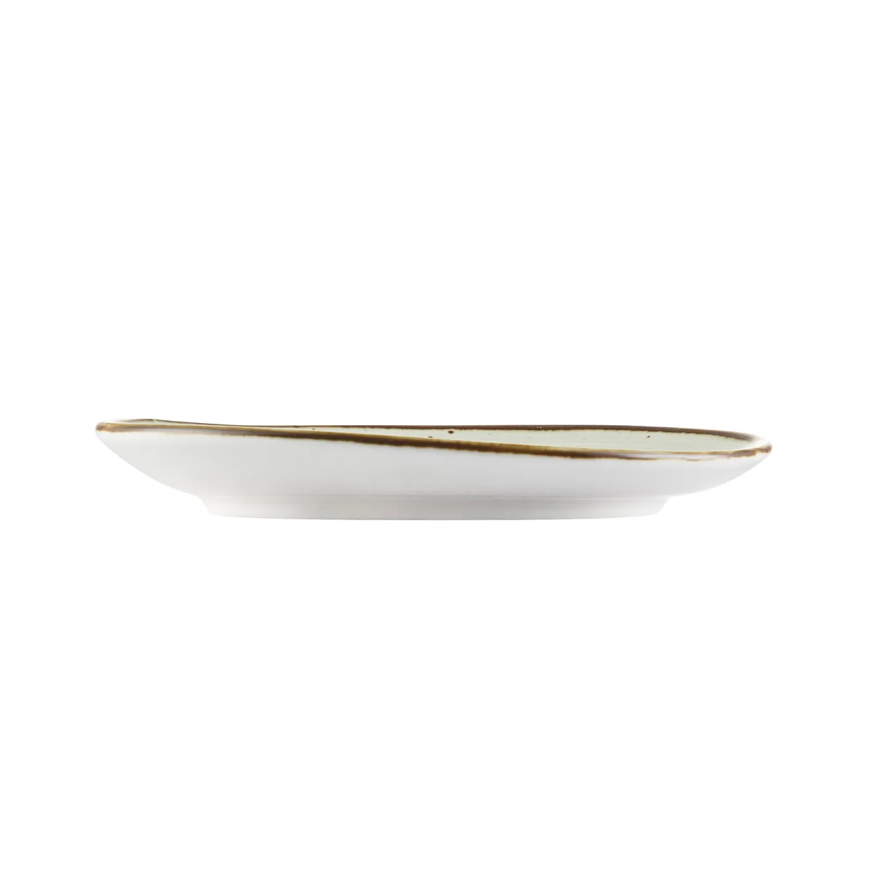 CAC China TUS-2-BGE Tucson Saucer 6¼" x 5¾" Porcelain Desert Beige Glaze Dishwasher Safe - 1 Dozen