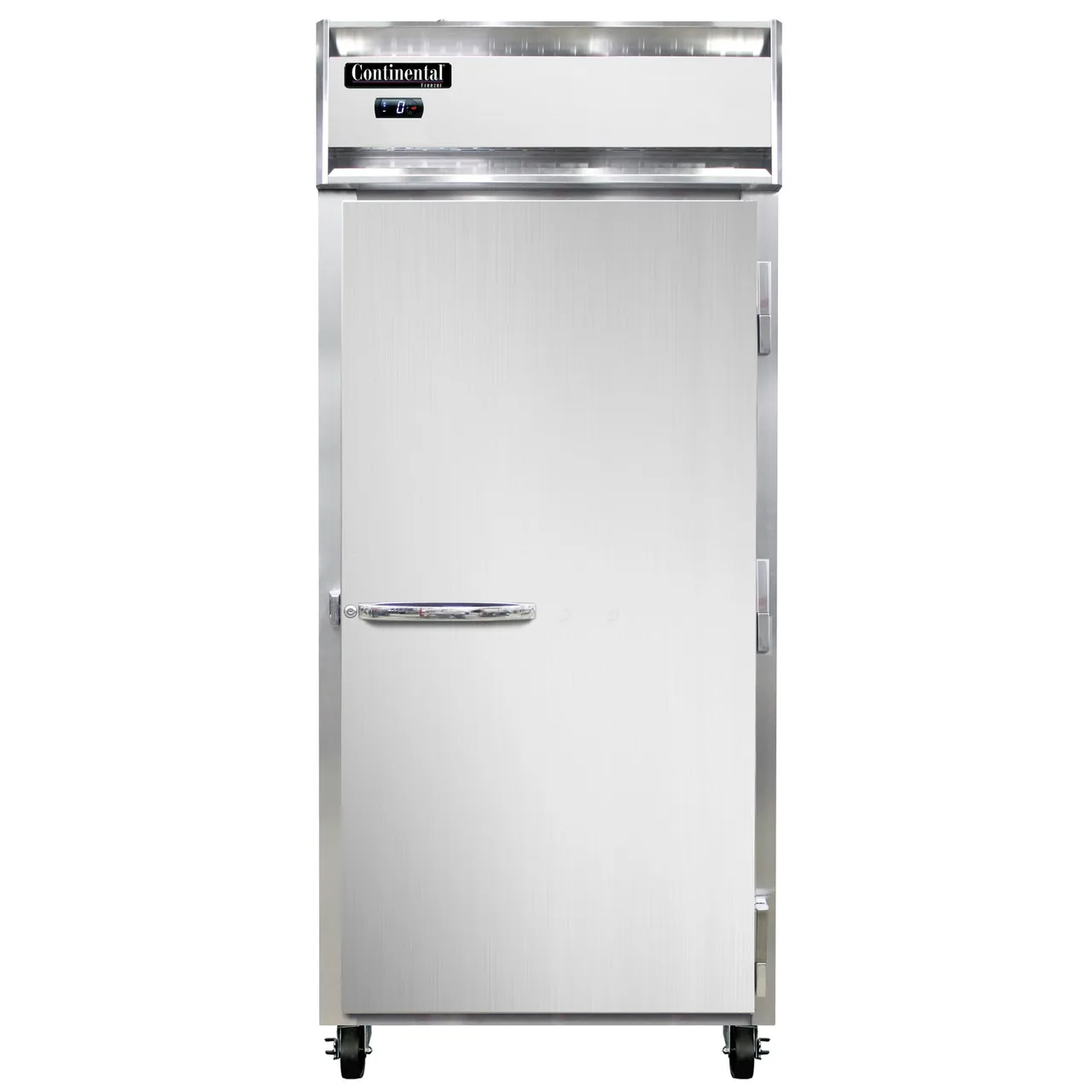 Continental Refrigerator 1FXNPT 36" 1-Section Pass-Thru Freezer, 2-Solid Doors, Top Mounted, 30 cu. ft., Stainless Steel Front