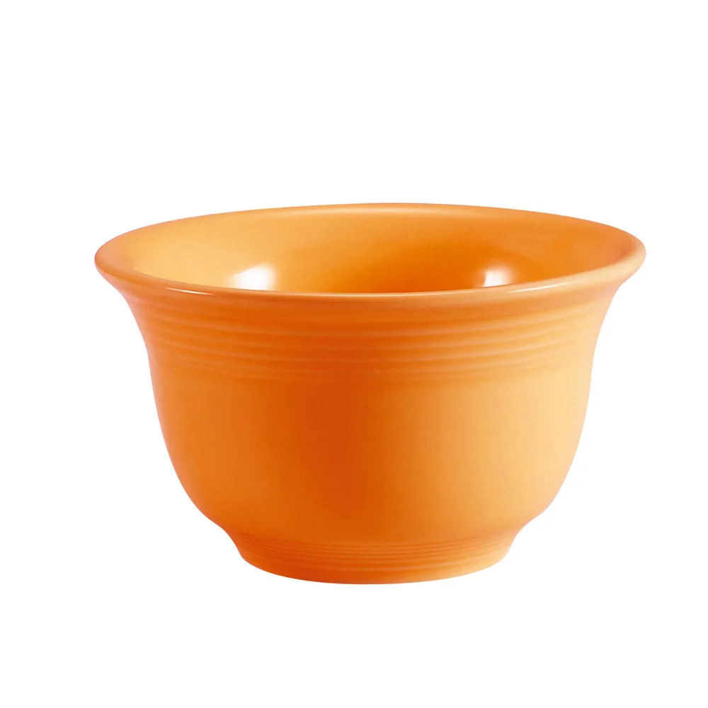 CAC China TG-4-TNG - Tango Bouillon Cup 7.5 oz 4‑1/8" Dia x 2‑1/4" H Porcelain Tangerine 1 Dozen