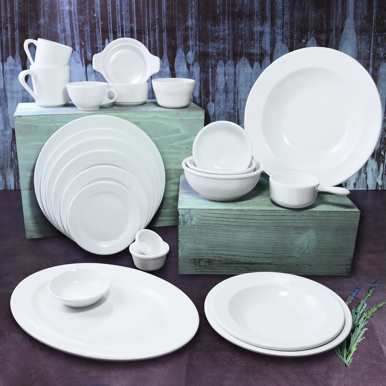 GET B4218-W Elite Global Solutions Bouillon Cup, 7 Oz, 4" Dia. X 2-1/8"H, Melamine, White