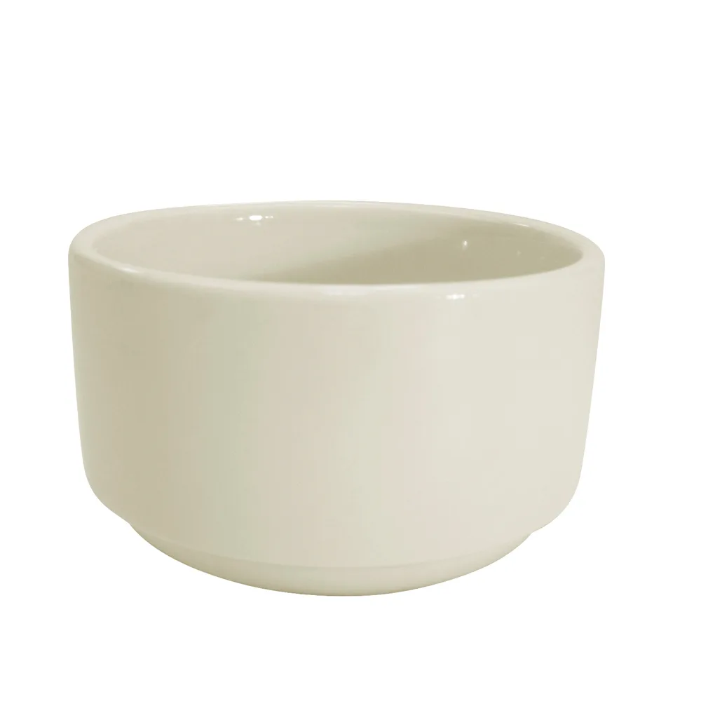 CAC China REC-48 Bouillon Cup, 12 oz, Stoneware Ceramic, American White, Dishwasher Safe - 1 Dozen