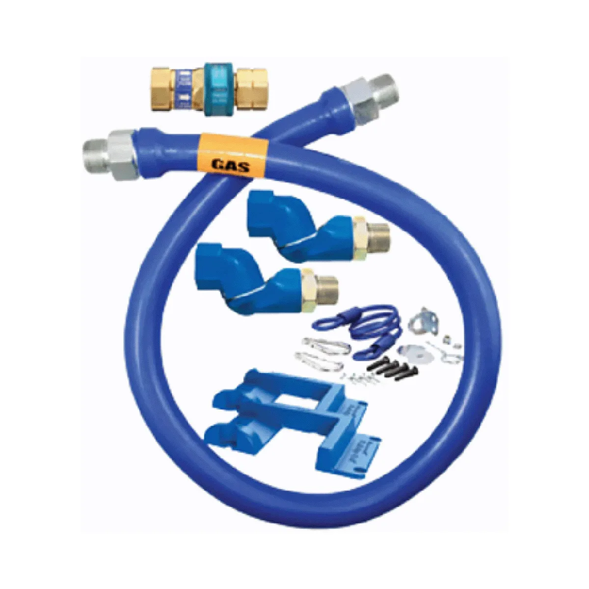 Dormont 16100BPQ2SR48BXPS 48" Gas Connector Kit, Two Swivel MAX, Safety Set, 1" Dia., in Box
