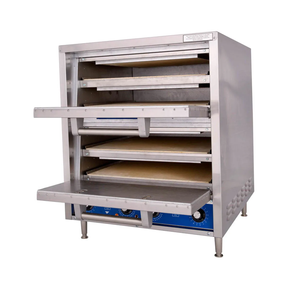 Bakers Pride P44-BL 26" Electric Countertop Pizza Bake Oven w/ 4 Decks, Thermostatic Controls