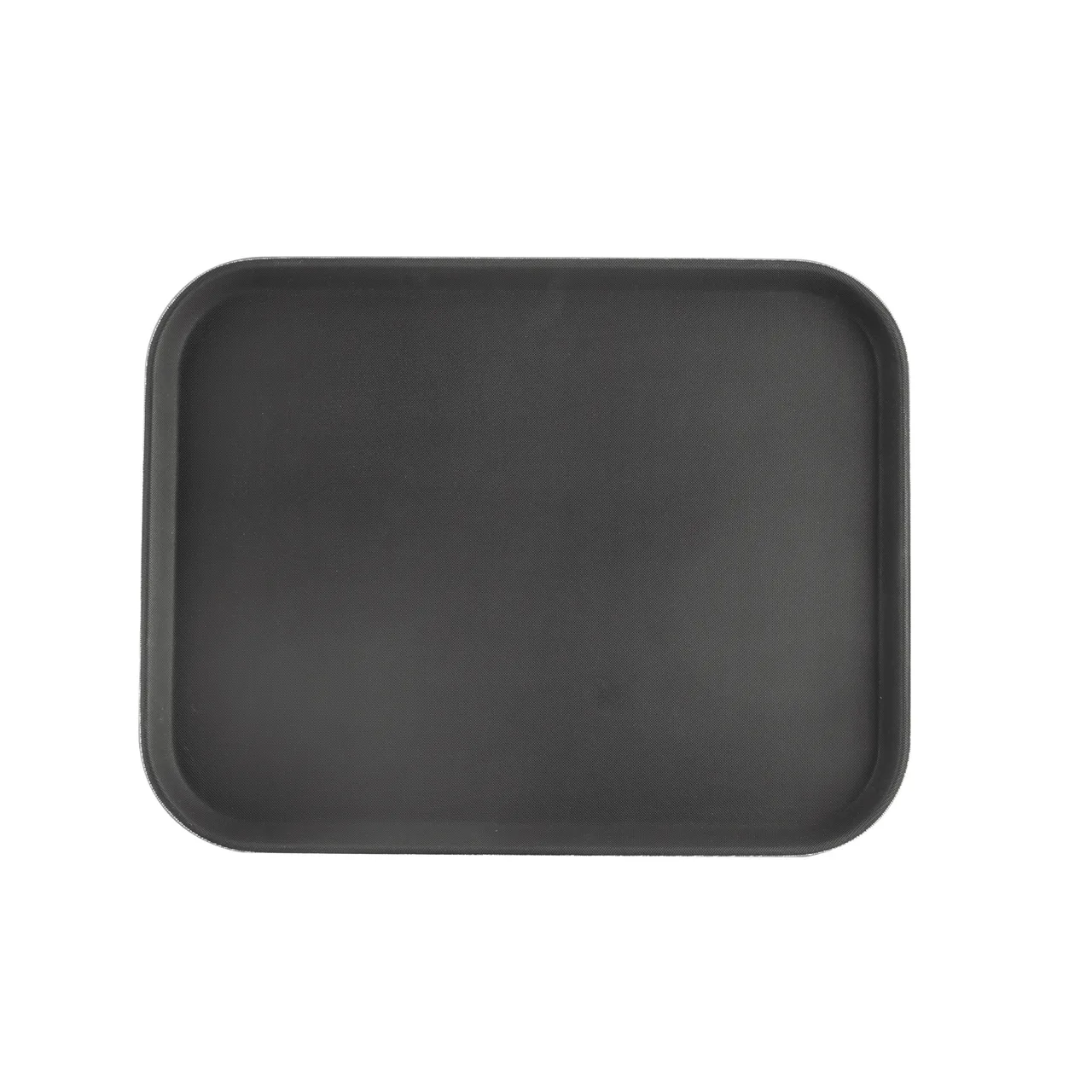 CAC China PDTD-1418BK Super Tray, Rectangular 18" x 14" Plastic Black NSF Certified Serving Tray